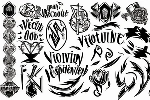 A visual or wordy representation of resilience, pain, victory and survival tattoo idea