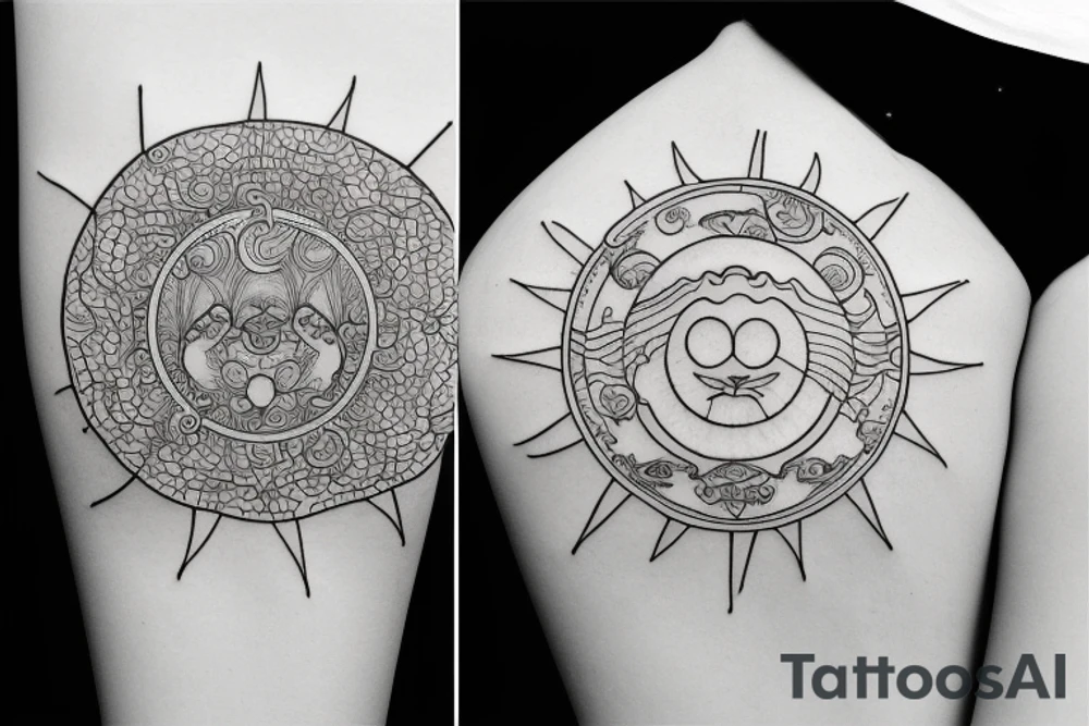 Virgo sun, Leo rising, Capricorn moon tattoo idea