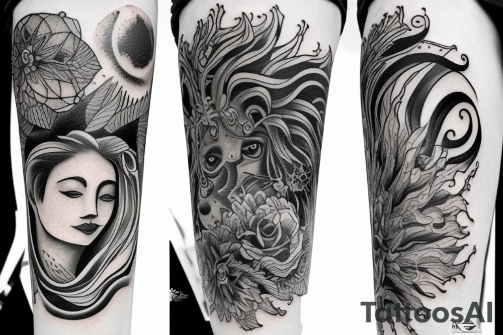 virgo sun, leo rising, capricorn moon tattoo idea