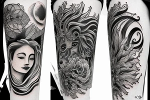 virgo sun, leo rising, capricorn moon tattoo idea