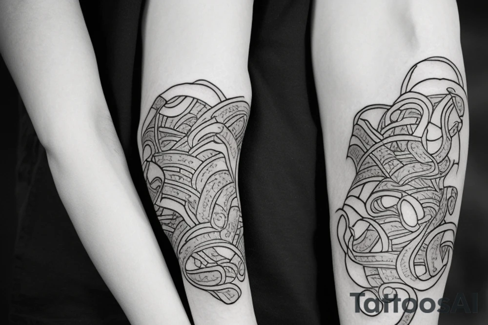 tanjiro tattoo with hiragan tattoo idea