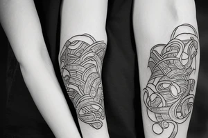 tanjiro tattoo with hiragan tattoo idea