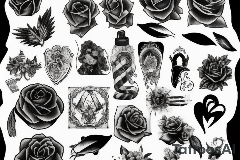 Dark romance tattoo idea