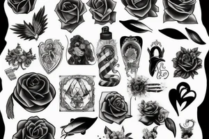 Dark romance tattoo idea