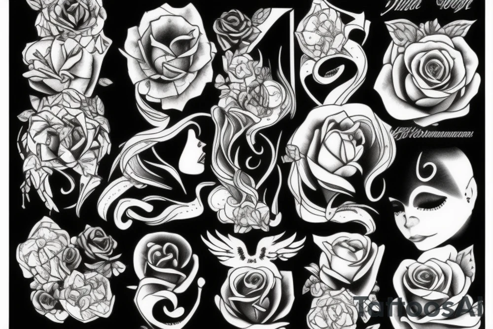 Dark romance tattoo idea