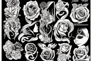 Dark romance tattoo idea
