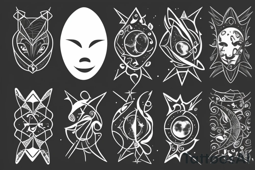 The moon is the queen of the night tattoo idea