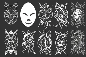 The moon is the queen of the night tattoo idea