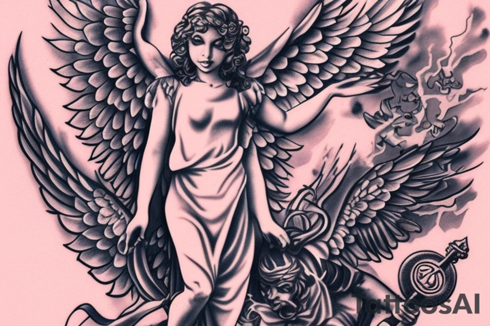 The Angel of Justice tattoo idea