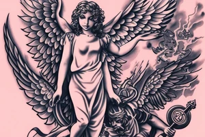The Angel of Justice tattoo idea
