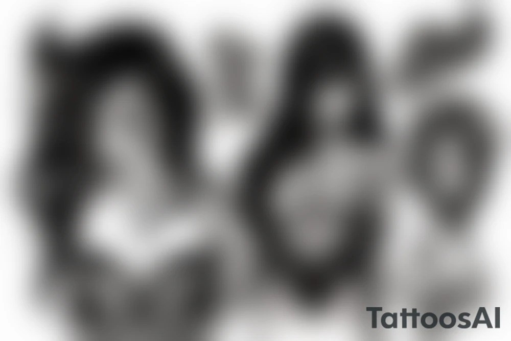 demon girl tattoo idea
