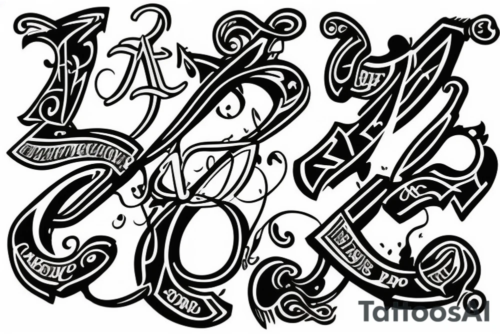 tattoo with the letter N and R combine tattoo idea tattoo with the letter N and R combine tattoo idea