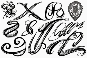 Name in infinity sign tattoo idea