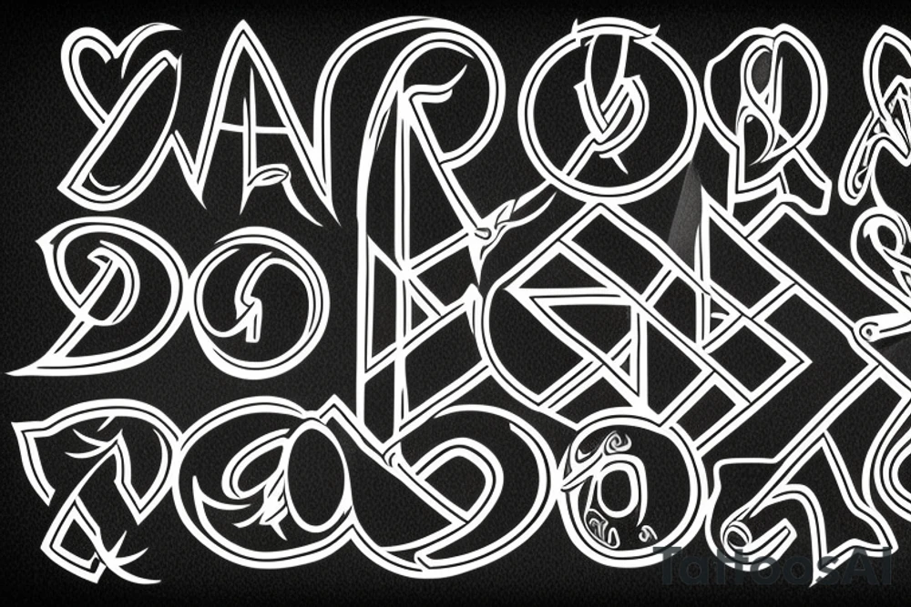 Name in infinity sign tattoo idea