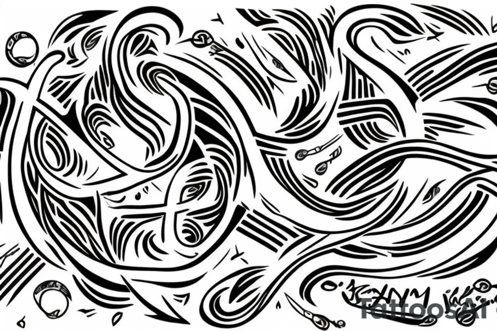 Awande written on infinity sign tattoo idea