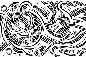 Awande written on infinity sign tattoo idea