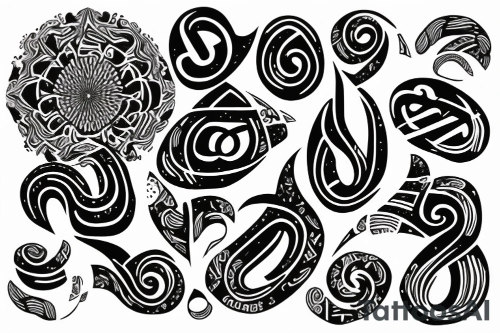 Awande written on infinity sign tattoo idea