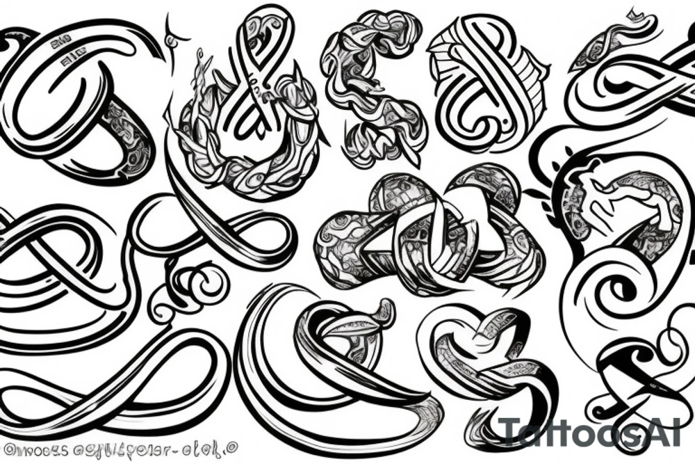 infinity logo tattoo idea