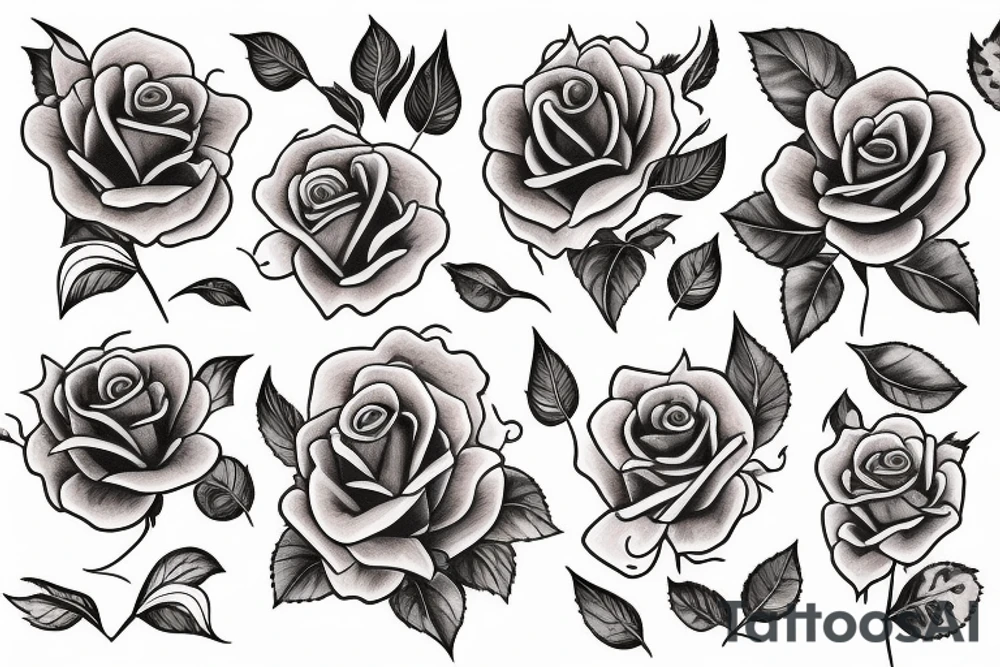 Rose like vegina tattoo idea