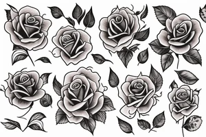Rose like vegina tattoo idea
