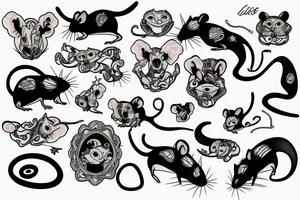 little rat tattoo idea