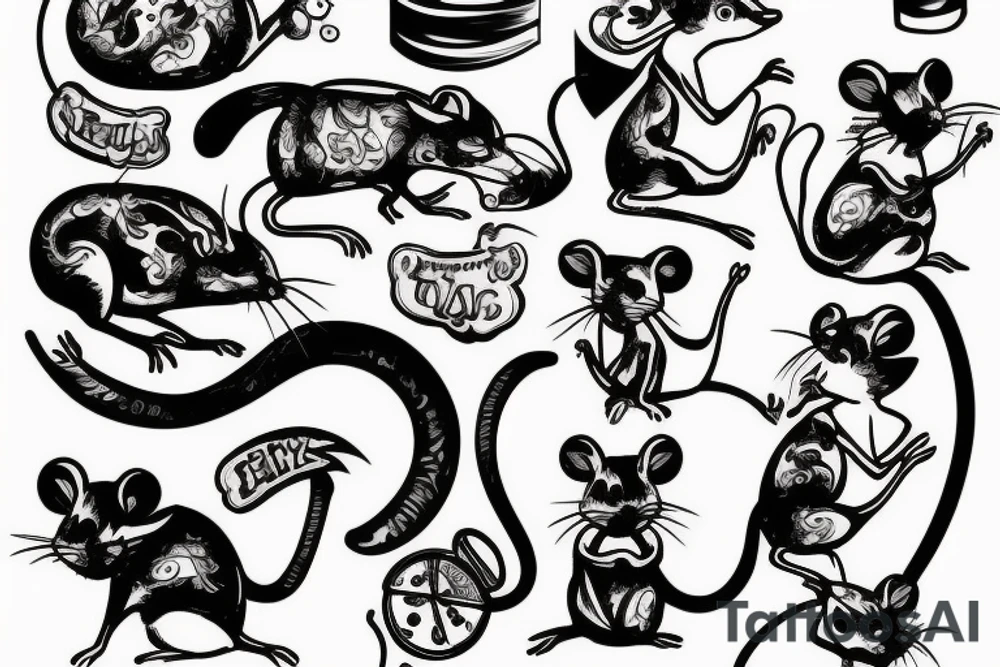 little rat tattoo idea