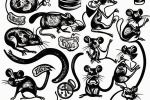 little rat tattoo idea