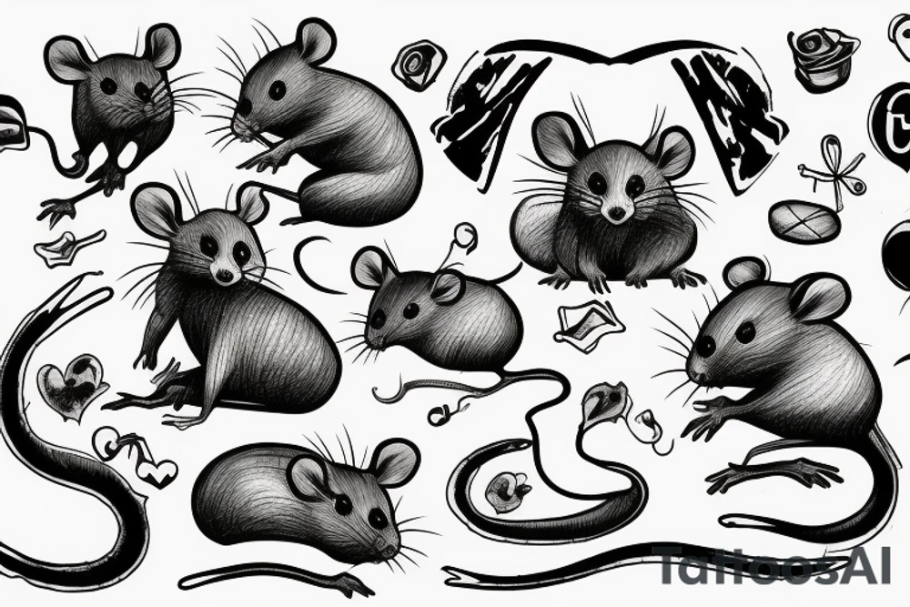 lovly rat tattoo idea