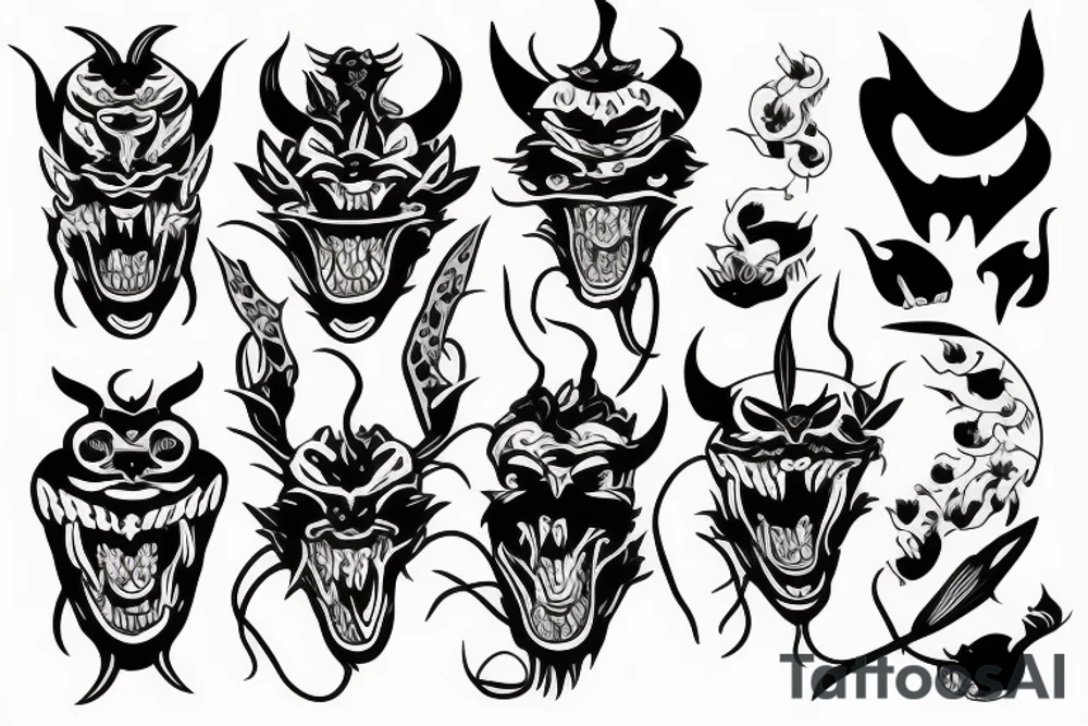 Demon Hannya tattoo idea