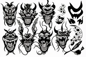 Demon Hannya tattoo idea