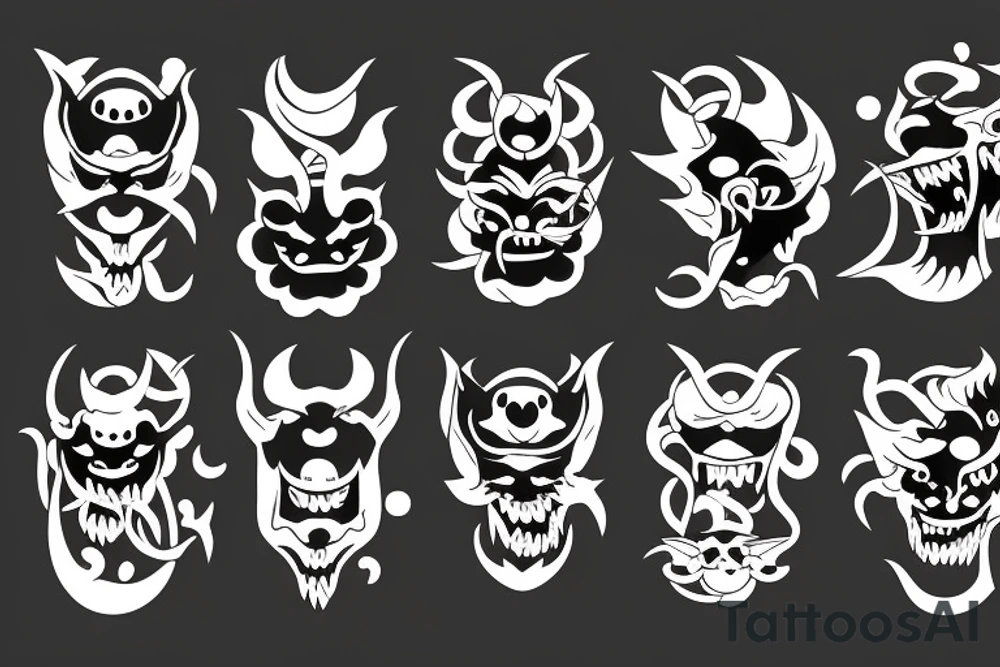 Demon Hannya tattoo idea