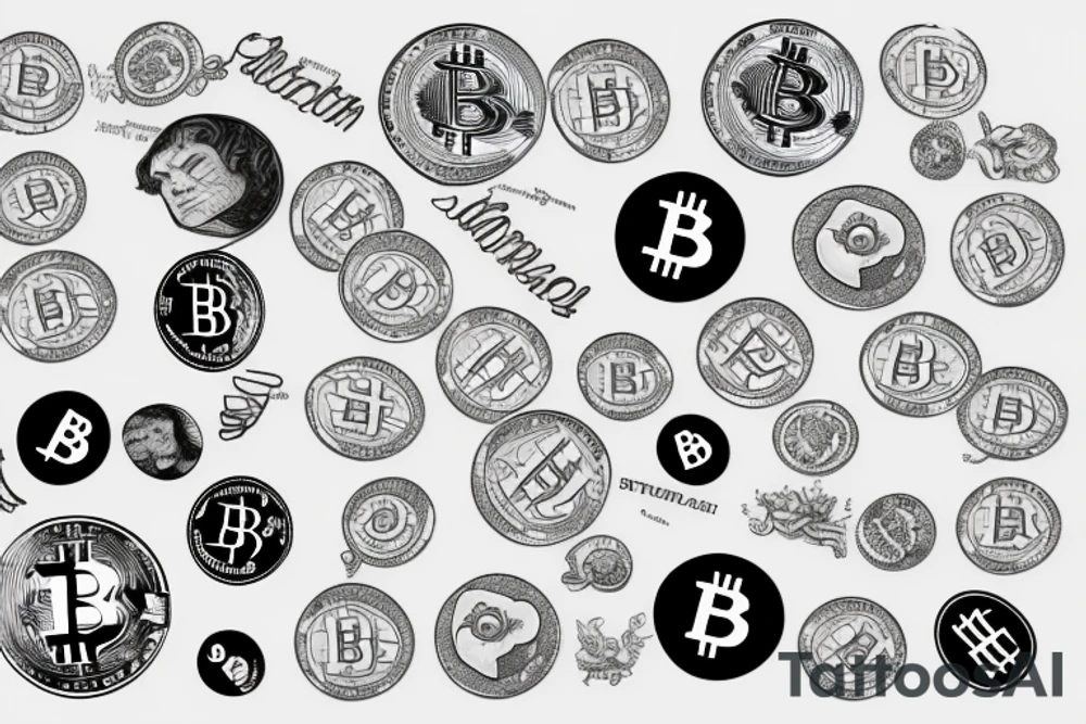 Bitcoin, crypto tattoo idea