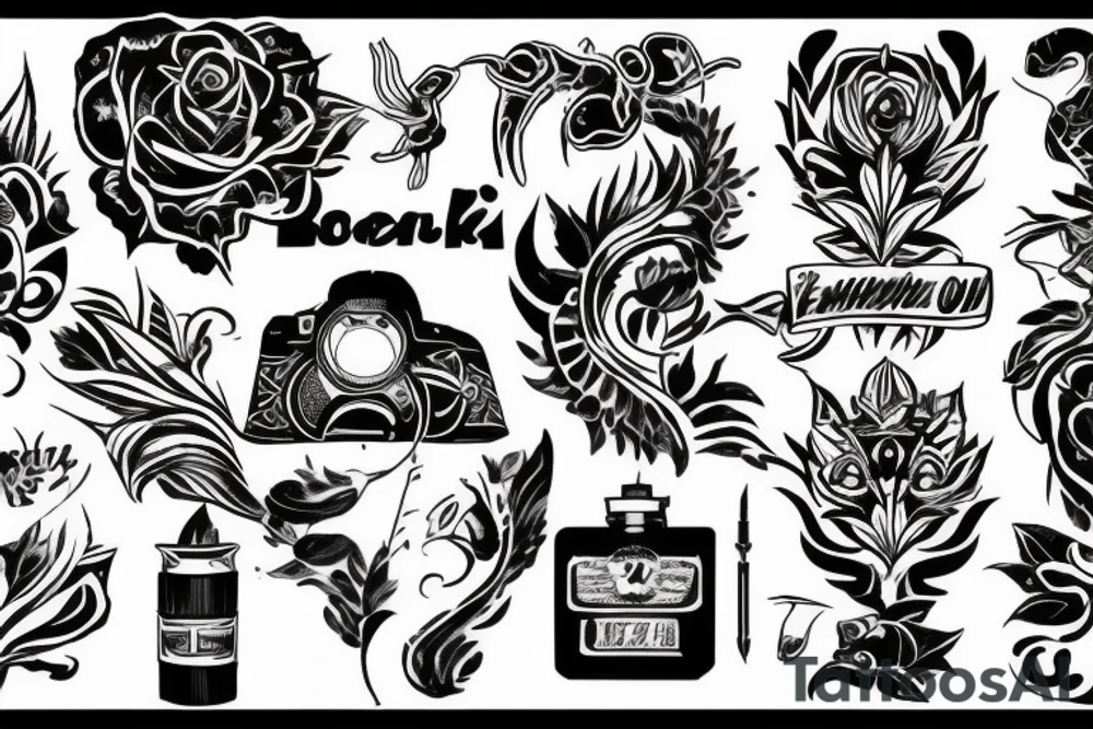 Волк в прыжке tattoo idea