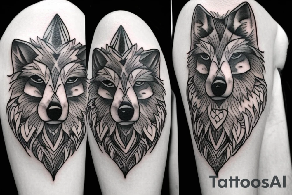 Wolf tattoo idea