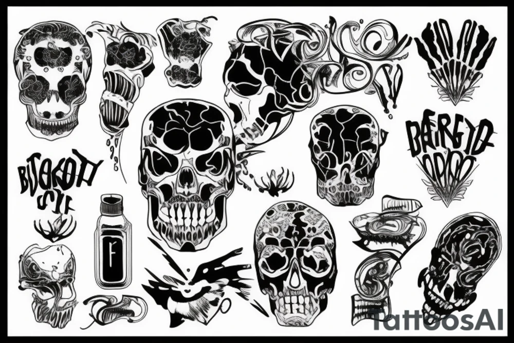 inverted blackout tattoo idea
