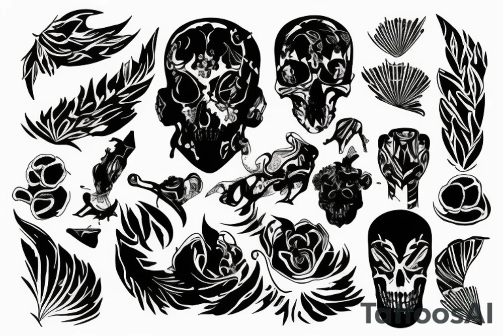 inverted blackout tattoo idea