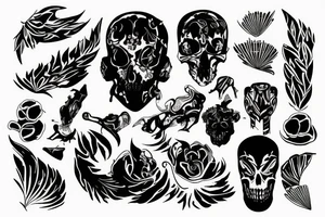 inverted blackout tattoo idea