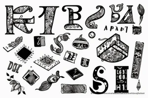 Apartment letter B19 and A10 tattoo idea