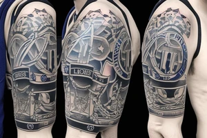 Commemorative tattoo for Chelsea's champions League final win in 2021 tattoo idea