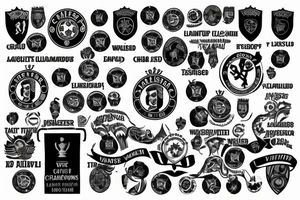 Commemorative tattoo for Chelsea's champions League final win in 2021 tattoo idea