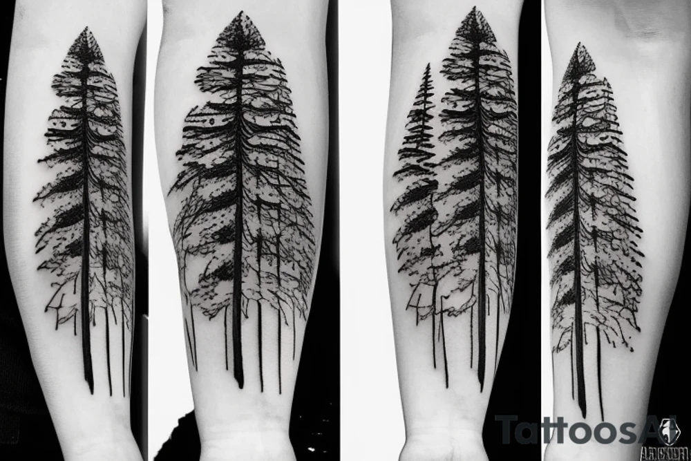 pine trees
cross
reflection tattoo idea