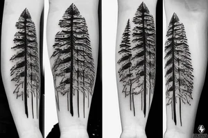 pine trees
cross
reflection tattoo idea
