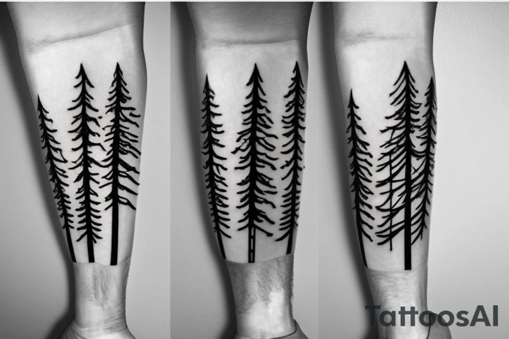 pine trees
cross
reflection tattoo idea