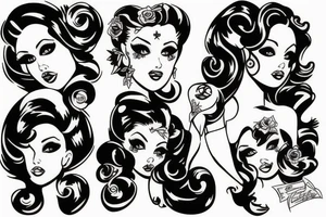 Pinup girl tattoo idea