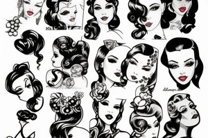 Pinup girl tattoo idea