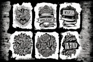 Wanted sign tattoo idea