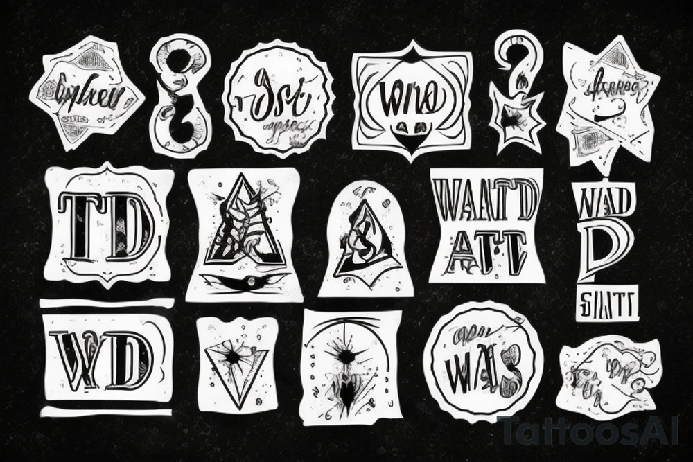 Wanted sign tattoo idea