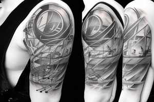 music, physics, engineering tattoo idea