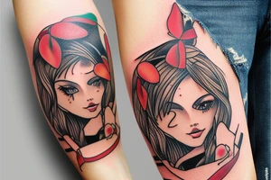 new school computer aries tattoo idea