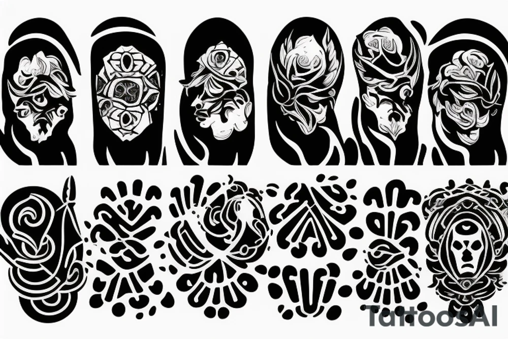 Greek minimalism tattoo idea